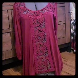 Maurices burgundy top medium NWT